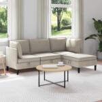 vidaXL Set de mobilier pentru living 4 pcs Ovaz Tesatura GartenMobel Dekor (3413785) Canapea