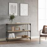 vidaXL Raft carti stejar sonoma 100x33x70, 5 cm, lemn prelucrat si otel GartenMobel Dekor (819353) Biblioteca