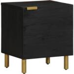 vidaXL Noptiera, negru, 40x33x46 cm, lemn masiv de mango GartenMobel Dekor (4017644)