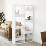 vidaXL Separator de camera, alb, 100x33x175 cm, lemn prelucrat GartenMobel Dekor (3309573) Biblioteca