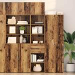 vidaXL Bufet cu sertar Lemn Vechi 45 x 42, 5 x 185 cm Lemn compozit GartenMobel Dekor (3402638) Comoda