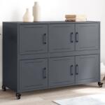 vidaXL Dulap, antracit, 100, 5x39x72 cm, otel GartenMobel Dekor (846742) Comoda