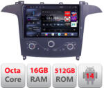 Edotec Navigatie Ford S-Max 2006-2014 QLED 2K, 16GB RAM, 512GB, 4G (KIT-smax-navi+EDT-E809-2K)