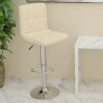 vidaXL Scaun de bar, crem, piele ecologica GartenMobel Dekor (334223)
