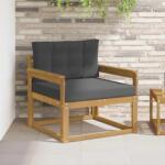 vidaXL Canapea Medie pentru Exterior Poliester Alb GartenMobel Dekor (3439001) Canapea