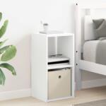 vidaXL Noptiera cu sertar Alb 30, 5 x 27 x 59, 5 cm Lemn compozit GartenMobel Dekor (8000612)