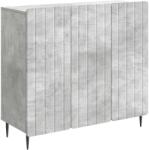 vidaXL Bufet Gri Beton 89 x 34, 5 x 82 cm Lemn prelucrat GartenMobel Dekor (894418) Comoda