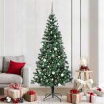 vidaXL Pom de Craciun artificial pre-iluminat cu 300 LED Verde 210 cm GartenMobel Dekor (3396774)
