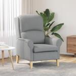 vidaXL Fotoliu modern Gri deschis Poliester, Lemn Mediu Ergonomic GartenMobel Dekor (42009840)