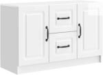 vidaXL Bufet Alb foarte lucios 89 x 34, 5 x 57 cm Lemn prelucrat GartenMobel Dekor (895809) Comoda