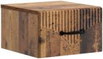 vidaXL Noptiera suspendata din lemn vechi, 34, 5 x 33 x 20 cm, cu sertar (898951)