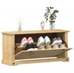 vidaXL Dulap pantofi "Corona", 99x32x47 cm, lemn masiv de pin GartenMobel Dekor (4002784) Pantofar