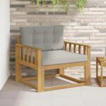 vidaXL Canapea Medie pentru Exterior Poliester Alb GartenMobel Dekor (3439005) Canapea