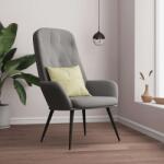vidaXL Scaun de relaxare, gri deschis, catifea GartenMobel Dekor (341194)
