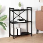 vidaXL Biblioteca Stejar negru 60 x 30 x 83 cm Lemn compozit GartenMobel Dekor (868395) Biblioteca