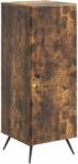 vidaXL Bufet Stejar fumuriu 33 x 34, 5 x 90 cm Lemn prelucrat GartenMobel Dekor (895520) Comoda