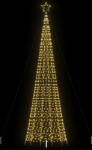 vidaXL Pom de Craciun LED cu tepi 1534 LED-uri Alb Cald 500 cm GartenMobel Dekor (4016404)