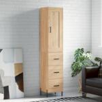 vidaXL Dulap înalt, stejar sonoma, 34, 5x34x180 cm, lemn prelucrat GartenMobel Dekor (3200204) Comoda