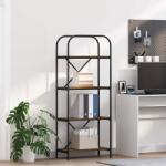 vidaXL Raft pentru carti Stejar afumat 60 x 30 x 146 cm Lemn compozit GartenMobel Dekor (879859) Biblioteca