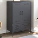 vidaXL Dulap înalt, antracit, 68x39x101, 5 cm, otel laminat la rece GartenMobel Dekor (843110) Comoda