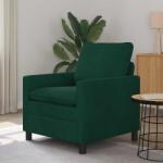 vidaXL Canapea Verde închis 76 x 81 x 87, 5 cm Catifea GartenMobel Dekor (42028757) Canapea
