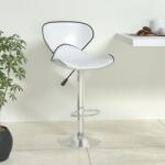 vidaXL Scaun de bar, alb, piele ecologica GartenMobel Dekor (335129)