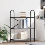 vidaXL Raft pentru carti sonoma gri 80 x 30 x 109 cm Lemn compozit GartenMobel Dekor (879902) Biblioteca