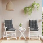vidaXL Perne scaun cu spatar mic, 2 buc. , antracit, textil oxford GartenMobel Dekor (377671)