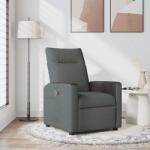 vidaXL Fotoliu rabatabil gri închis, material textil GartenMobel Dekor (4104826)