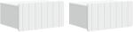 vidaXL Set 2 noptiere suspendate cu sertar, albe, 49 x 34, 5 x 24 cm (898276)