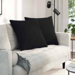 vidaXL Perne pentru canapea 2 pcs Negru 80 x 80 cm tesatura GartenMobel Dekor (42014072)