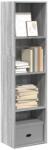 vidaXL Biblioteca, gri sonoma, 40x30x152 cm, lemn prelucrat GartenMobel Dekor (857881) Biblioteca