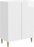 vidaXL Bufet Alb foarte lucios 66 x 34, 5 x 90 cm Lemn prelucrat GartenMobel Dekor (894589) Comoda