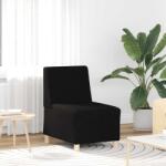 vidaXL Fotoliu canapea, negru, 55 cm, material textil GartenMobel Dekor (4108470) Canapea