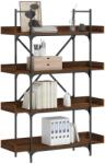 vidaXL Biblioteca cu 4 niveluri, stejar maro, 100x33x145, 5 cm, lemn GartenMobel Dekor (837696) Biblioteca