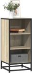 vidaXL Dulap, stejar sonoma, 35, 5x35x76 cm, lemn prelucrat si metal GartenMobel Dekor (848950) Comoda