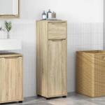 vidaXL Dulap de Baie Stejar Sonoma 30, 5 x 30 x 101 cm Lemn compozit GartenMobel Dekor (888739)