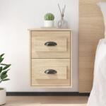vidaXL Noptiere de perete, 2 buc. , stejar sonoma, 41, 5x36x53cm GartenMobel Dekor (816399)