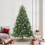 vidaXL Brad de Craciun artificial cu 300 LED Verde 210 cm PE si PVC GartenMobel Dekor (3397564)