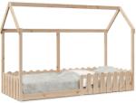 vidaXL Cadru pat tip casa pentru copii, 80x200 cm, lemn masiv de pin GartenMobel Dekor (850689)