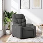 vidaXL Fotoliu rabatabil, gri închis, material textil GartenMobel Dekor (372442)