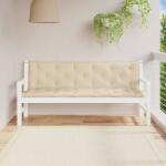 vidaXL Perne banca de gradina 2 buc. , bej, 180x50x7cm, tesatura oxford GartenMobel Dekor (361719)