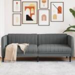 vidaXL Canapea cu 3 locuri, gri închis, material textil GartenMobel Dekor (372614) Canapea