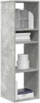 vidaXL Biblioteca, gri beton, 34x31x112 cm, lemn prelucrat GartenMobel Dekor (860286) Biblioteca