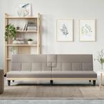 vidaXL Canapea extensibila cu suporturi de pahare, gri taupe, textil GartenMobel Dekor (351868) Canapea