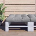 vidaXL Perna pentru paleti, gri, 80x80x12 cm, material textil GartenMobel Dekor (360492)
