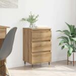 vidaXL Bufet cu sertar stejar artizanal 35 x 40 x 70 cm Lemn compozit GartenMobel Dekor (881697) Comoda