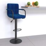 vidaXL Scaun de bar, albastru, material textil GartenMobel Dekor (334629)