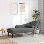 vidaXL Sezlong cu perne, gri închis, material textil GartenMobel Dekor (4007597)