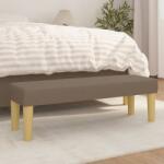vidaXL Banca, gri taupe, 100x30x30 cm, textil GartenMobel Dekor (346656)